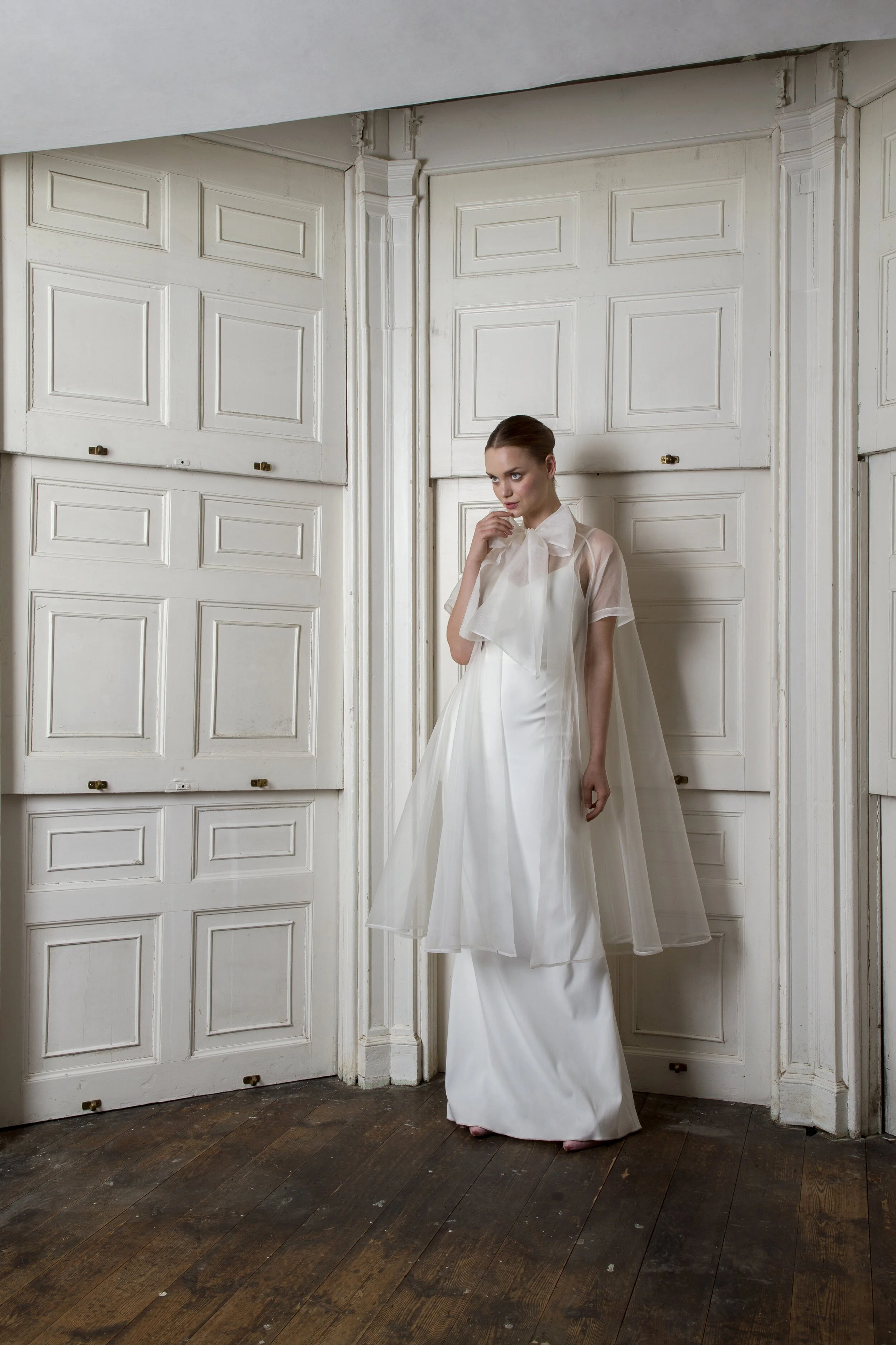 ORGANZA BOW COAT Halfpenny London Wedding dresses and separates in London